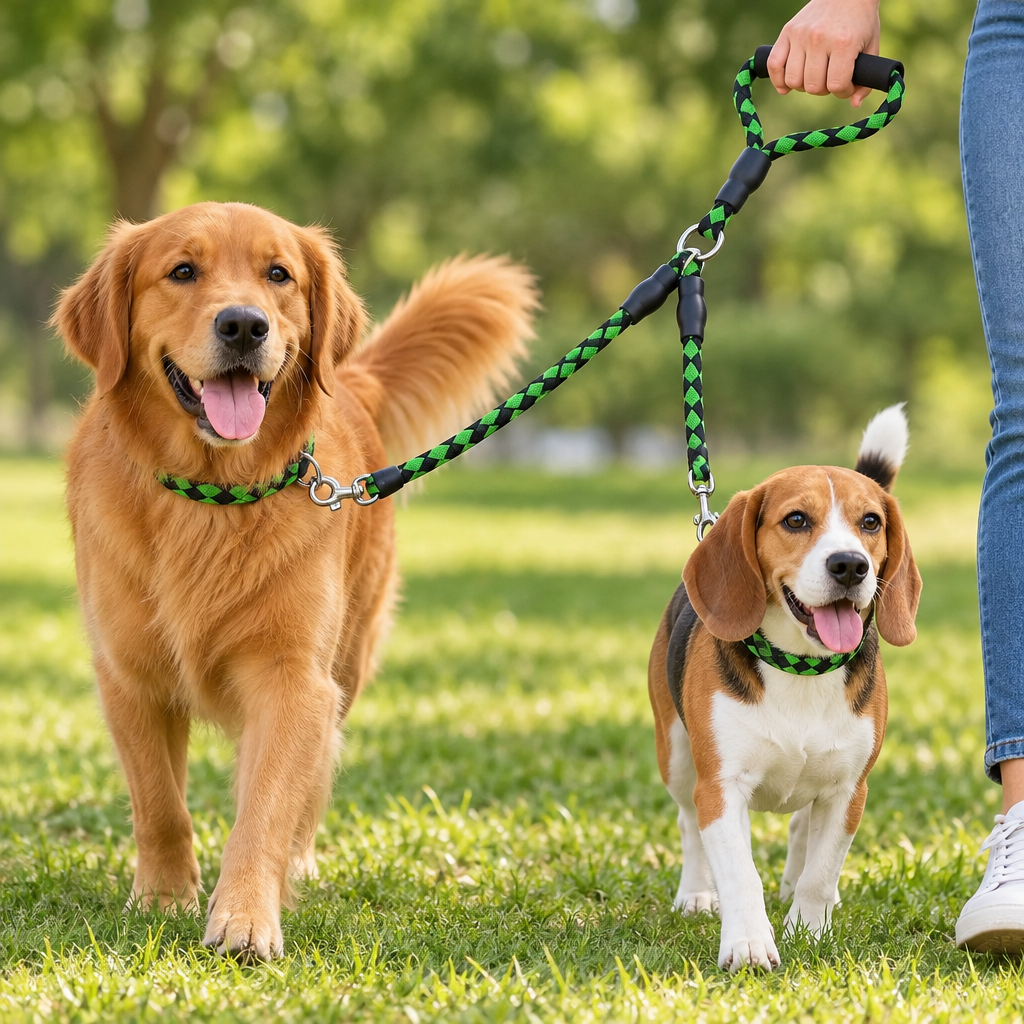 PawForge Double Leash — Two Dogs, One Leash